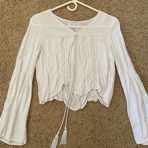 Kendall and Kylie cropped long sleeve